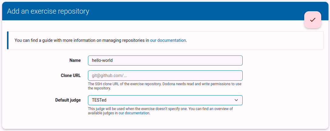New repo Dodona